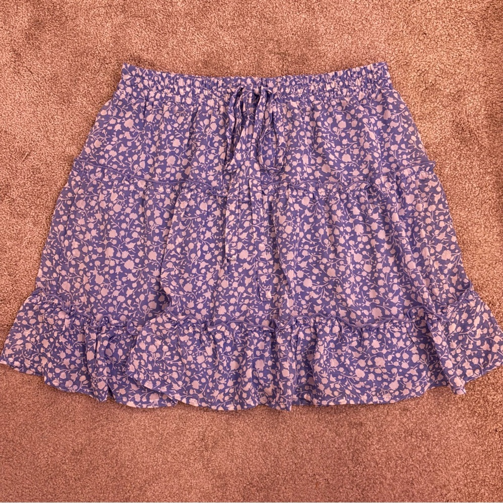 Floral mini skirt
